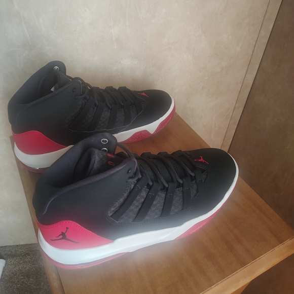 Jordan Other - Jordan Men's Black and Red Sneakers